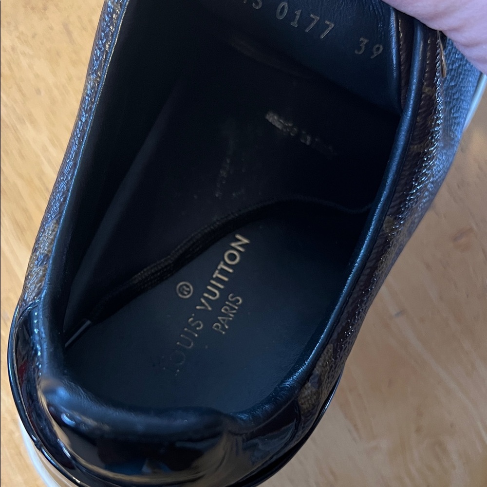 Louis Vuitton Dark Brown Monogram Sneakers - Picture 7 of 9